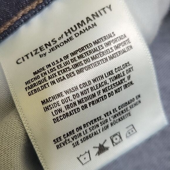 NEW 27 Citizens Of Humanity STRETCH Agnes Avedon Bleach Raw Edge Jeans NWOT - Picture 11 of 15